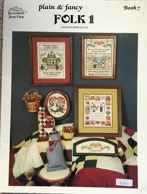 $1.99 • Buy Plain & Fancy Folk 1 Mr & Mrs Farmer Jeremiah Junction Cross Stitch Pattern Bk 7