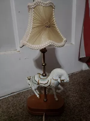 Vintage Porcelain Horse Lamp • $20