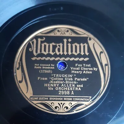 £15 • Buy Vocalion - 2998- Henry Allen - Truckin - Hot Pre War Jazz 78rpm Shellac 10  1935