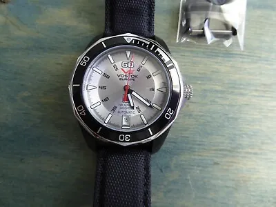 Vostok Europe K-3 SUBMARINE 2432/0324033 PVD Black Silver Dial 43 Mm Automatic • $250