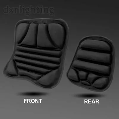 Motorcycle Comfort Seat Cushion Pillow Pad Pressure Relief Cover Set Universal • $25.98