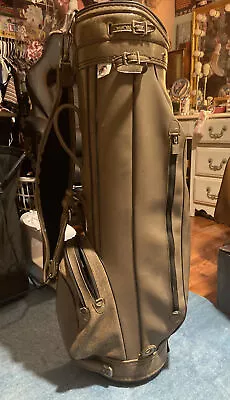 Vintage Ron Miller Pro Model Brown Golf Bag  Made In USA With Cover • $139.99