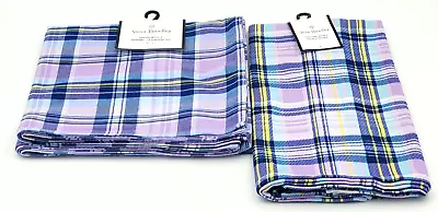 Vera Bradley Amethyst Plaid Decorative Dish Towel Set Of 2 And Set Of 4 Napkins • $24.95