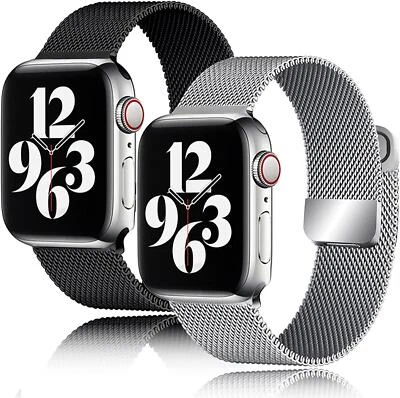 $17.99 • Buy Milanese Loop Band For Apple Watch Ultra 8 7 6 5 4 Se 45mm 44mm 41mm 40mm Metal