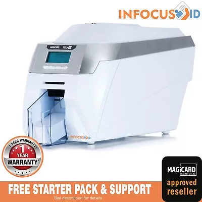 £695 • Buy Magicard Rio Pro Dual-Sided Plastic ID Card Badge Printer & Starter Pack Inc VAT