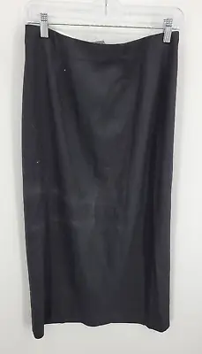 Eddie Bauer Skirt Womens 6 Black Wool Blend Midi Straight Modest Modern NWT • $17.75
