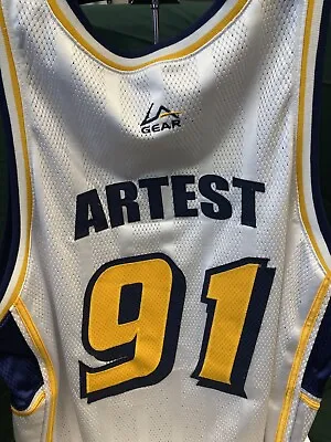 VTG Ron Artest Jersey LA Gear #91 Stitched Jersey Mens XXL • $99