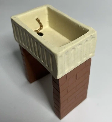 £6 • Buy Dolls House Free Standing Belfast Sink On Bricks 7.5cm X 6cm