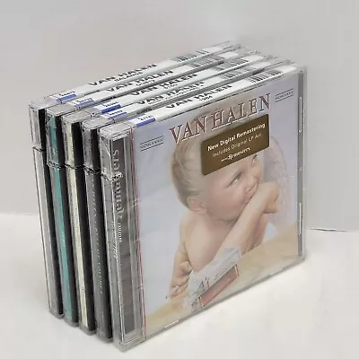 Van Halen Sealed CD Lot Of 5 Brand New Factory Sealed Notched Cases Heavy Metal  • $30