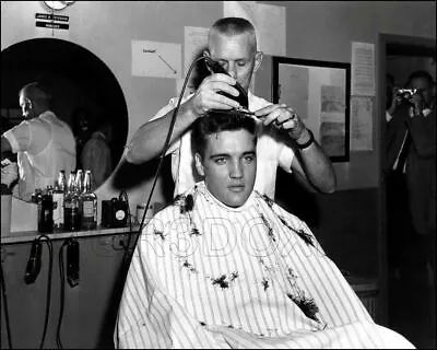 Elvis Presley Photo 8X10 - Haircut Army 1958 King  • $7.95