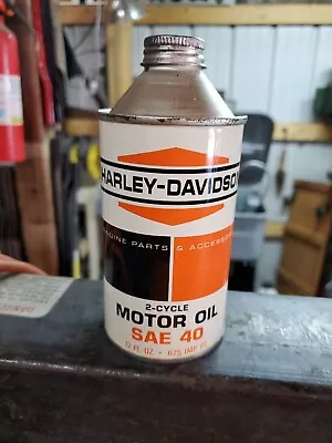 Vintage Harley-Davidson 2-Cycle 12 Oz. Motor Oil Can Unopened • $240