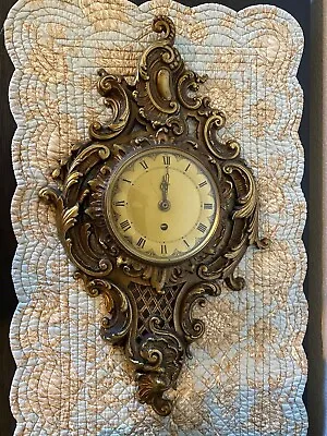 Vintage Westwood 8 Day Clock Battery Works 18” Decorative Nice • $44.99