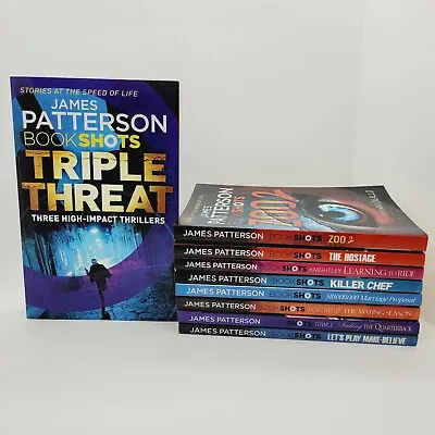 $44.95 • Buy 9x Book Shots By James Patterson Crime Thriller Suspense Paperback Bulk Lot