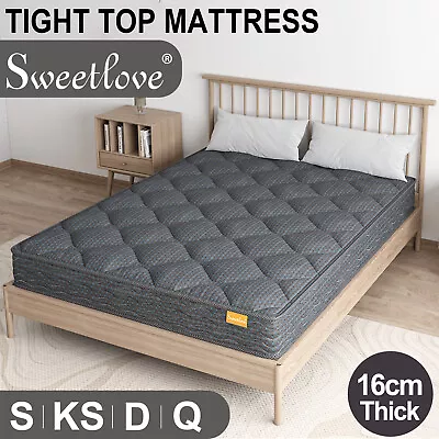 Sweetlove Mattress Queen Double King Single Bed Medium Firm Foam Bonnell Spring • $103.55