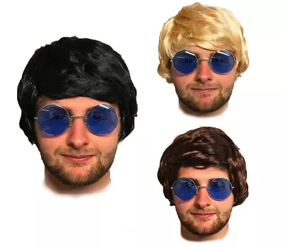 £6.95 • Buy Mens Adult Boyband Wig Fancy Dress Short Wigs Pop Party Costume 60s 70s 80s