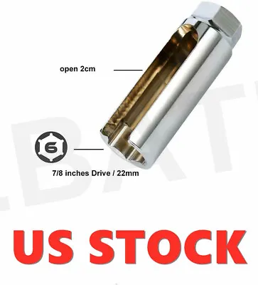 7/8  22mm O2 Oxygen Sensor Socket 3/8  Drive Auto Removal Hand Tool Wrench NEW • $8.97