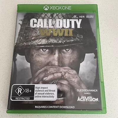 Call Of Duty WWII  Xbox Game One Preowned R18+ • $24.95