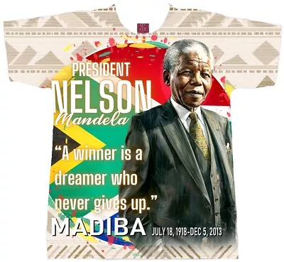 Nelson Mandela T-shirts. 2024. Black History T-shirt. South Africa T-shirts • $24.99