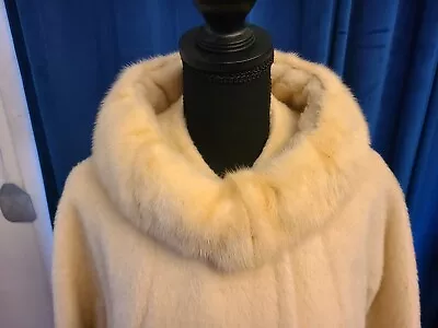 Marilyn Monroe Owned /Worn Creme Cashmere Coat W/mink Trim From Sydney Guilaroff • $2699.55