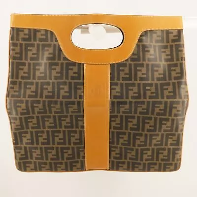 Vintage Fendi Foldover Zucca Clutch-Tote Bag- Free Shipping USA • $479.99