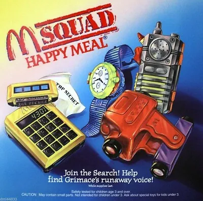 1992 M Squad Mcdonalds Happy Meal Toys -  U Pick • $1.99