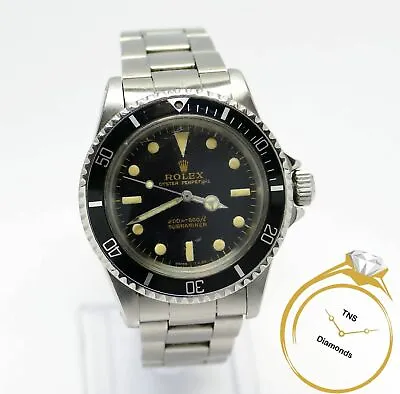 Vintage 1966 Rolex Submariner 5513 Gilt Gloss Dial With Video • $23499