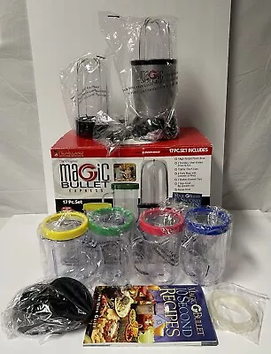 The Original Magic Bullet 17 Piece Hi-Speed Blender-Mixer System Complete NIB • $43.49