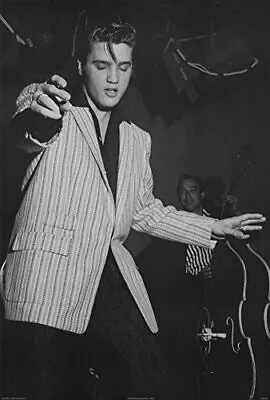 Elvis Presley White Jacket Music Poster Print 24 X 36in • $13.49