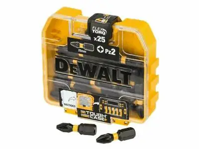 £5.99 • Buy DEWALT DT70556T-QZ PZ2 25mm Torsion Impact Driver Screwdriver Bits - 25 Pack