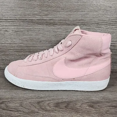 £26 • Buy Nike Blazer Mid Suede Pink White Trainers  Size UK 6 (580813-661) 