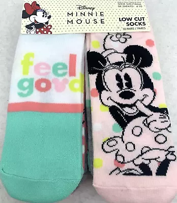 Disney Minnie Mouse Women's Low Cut Socks 10-Pack Size 4-10 Multicolor • $14.98