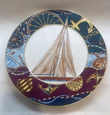 Mikasa Captain's Table CAM14 Maxima Chop Plate Platter 12  Coastal Sailboat READ • $39