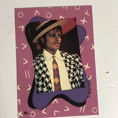 Michael Jackson Trading Card Sticker 1984 #23 • $2.25