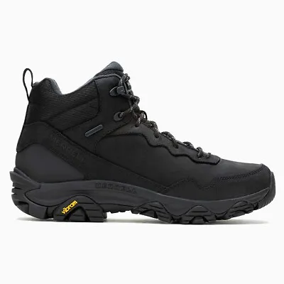 Merrell Men's SIZE 11 WIDE Coldpack 3 Thermo Mid Waterproof Boot In Black - $175 • $139.99