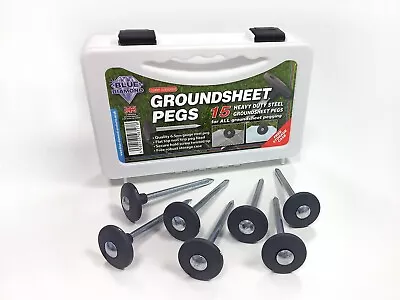 £11.99 • Buy Groundsheet Pegs Blue Diamond 15 X Tent Awning Camping Outdoor Heavy Duty Steel