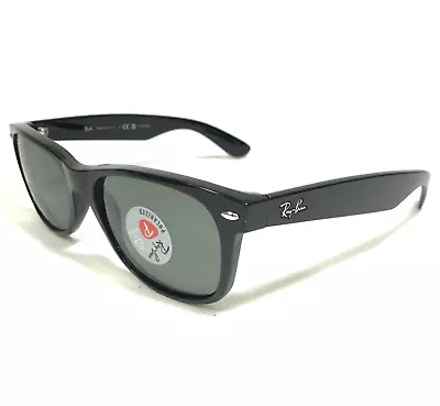 Ray-Ban Sunglasses RB2132 NEW WAYFARER 901/58 Black Frames With Green Lenses • $124.99