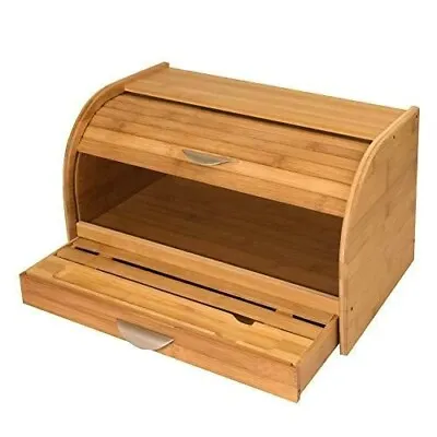 Honey Can Do Bamboo Bread Box #KCH-01081 • $42.99