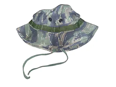 ORIGINAL Vietnam Era US Army ERDL Camo Ripstop Jungle Boonie Hat • $32