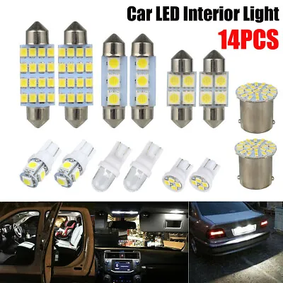 14x 6000K LED Interior Lights Bulbs Kit Dome License Plate Lamps Car Accessories • $8.45