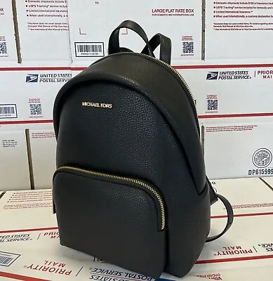 $298 Michael Kors ERIN MD BACKPACK Designer Handbag Black MK Bag  • $61