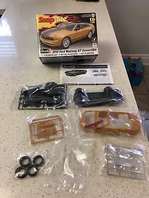 Revell Model Kits-snap Tite-1:25 2010 Ford Mustang Gt Con.sealed Bags Opened Box • $29.14