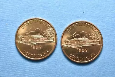 Vintage 1959 C.B. Nettleton Covington VA Tokens • $1.95