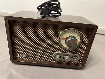 Victrola Bluetooth VRS-2800  Retro Vintage Walnut Wooden Speaker AM/FM Radio  • $29.95