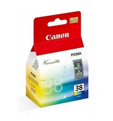 Canon Original Ink Cartridge CL38 Pixma MP140 MP190 MP210 IP1800 • £12.68