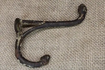 Old Coat Hook Acorn Top Rustic School Farm House Vintage 1800’s CHIP Cast Iron • $11.41