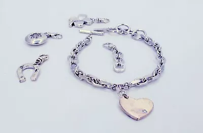 MONTBLANC 925 Sterling Multi-Charms Bracelet Fine Jewelry  TC4020753  ******* • $700