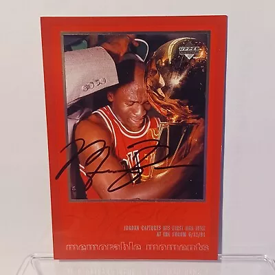 1997 Upper Deck Championship Journals Michael Jordan  Bulls Autograph W/COA • $475