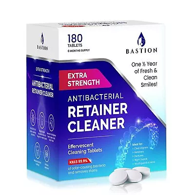 Retainer Cleaner & Denture Cleanser (180) Tablets By Bastion (6-Month Supply) • $18.95