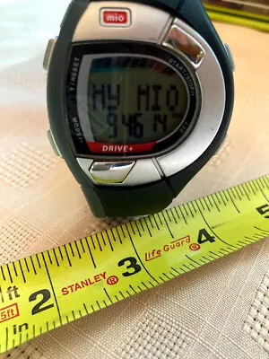 MIO Drive + ECG Accurate Heart Rate Monitor Black Rubber Watch Digital • $15.40