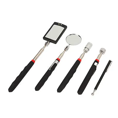 5Pcs Portable Magnetic Pickup Tool Pick Up Rod Telescopic Mirror With LED Lamp • $20.15